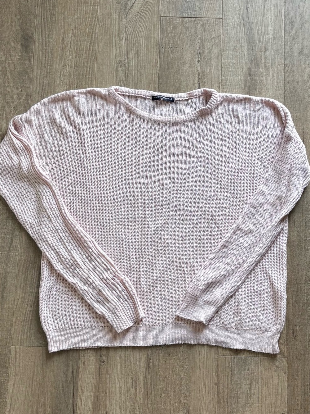Brandy Melville Crewneck Knit Sweater in Pink - Description!